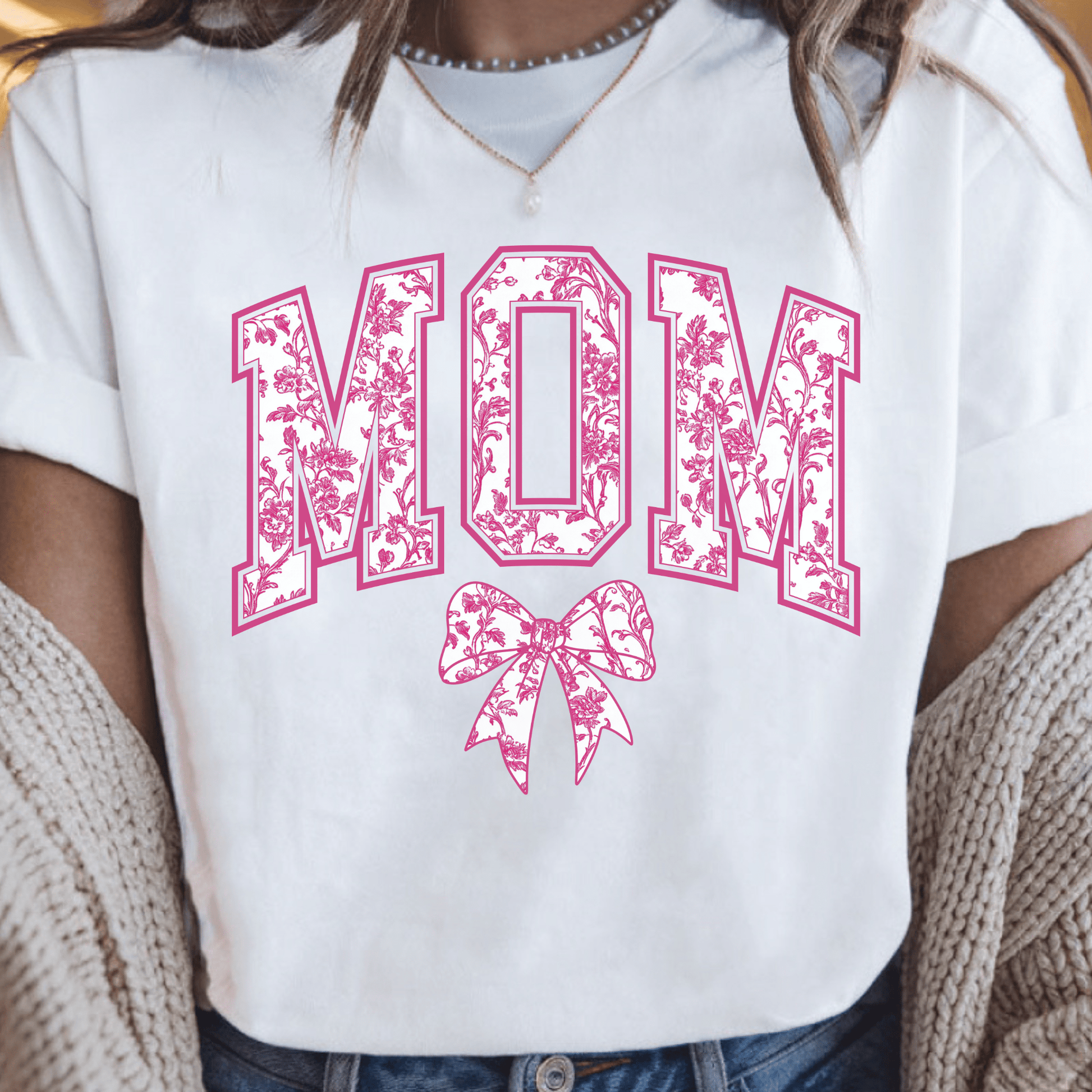 Chinoiserie Floral MOM T-Shirt - Creative Sara Boutique