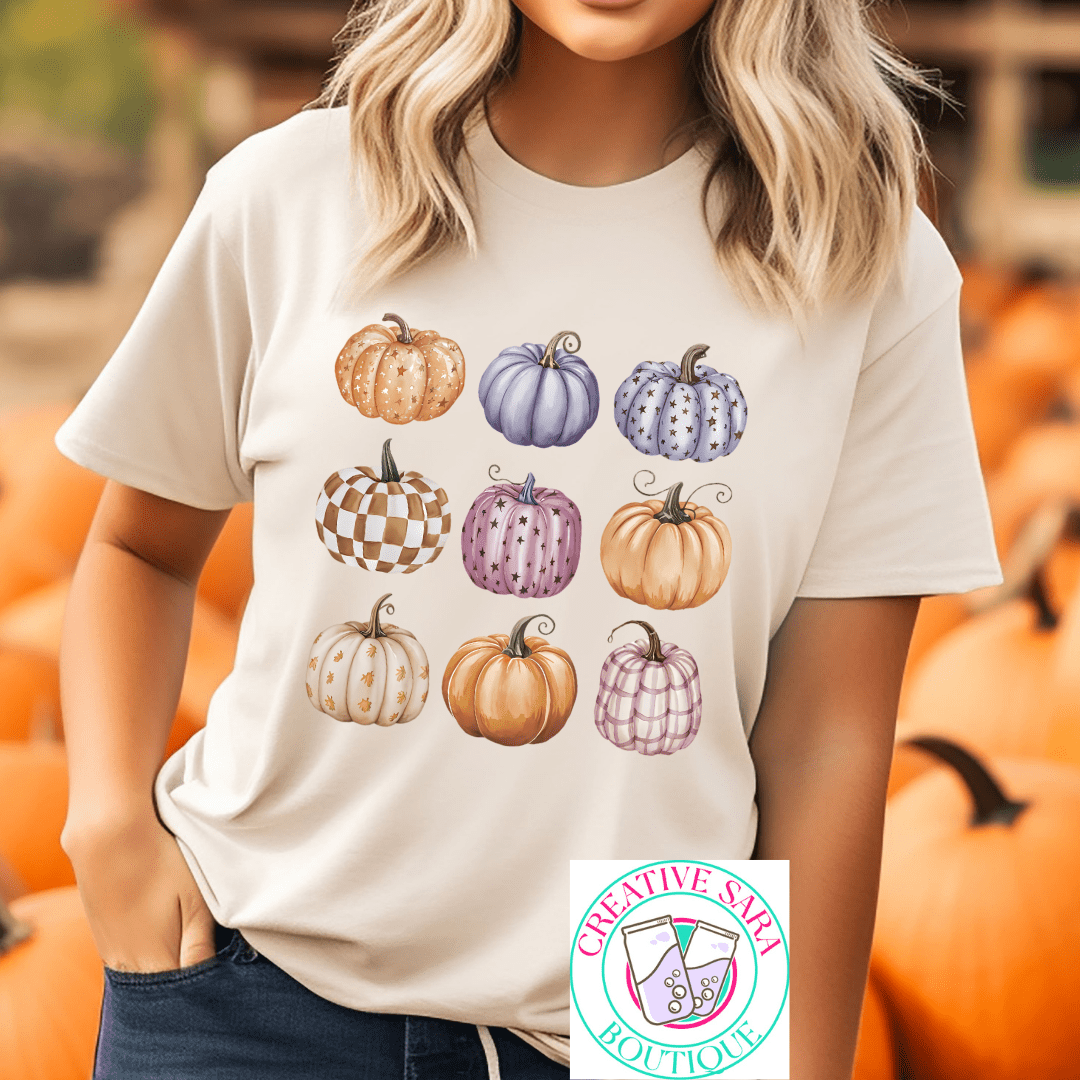 Fall Pumpkins T-Shirt - Creative Sara Boutique