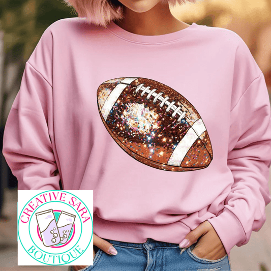 Football Disco Crewneck - Creative Sara Boutique