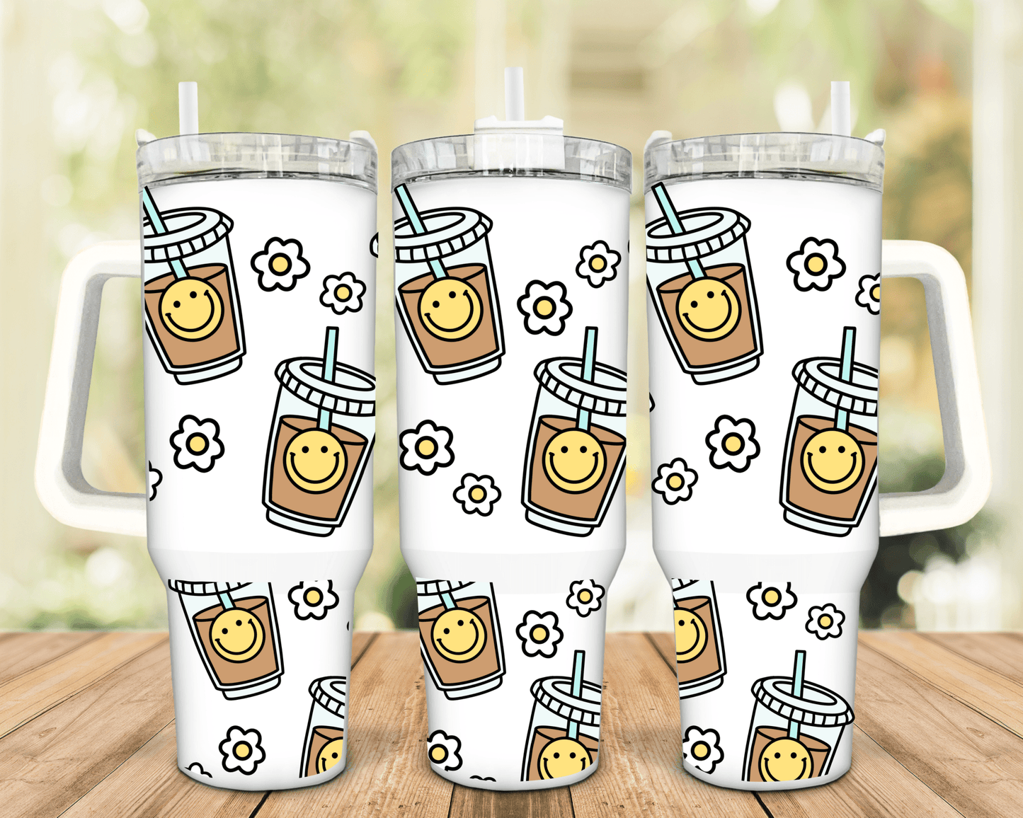 Happy Iced Coffee Cup - Creative Sara Boutique