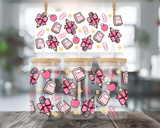 Teacher Pink Bows - Creative Sara Boutique