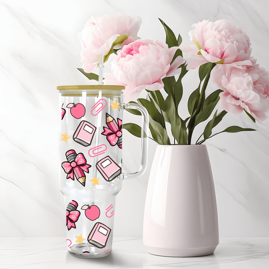 Teacher Pink Bows - Creative Sara Boutique