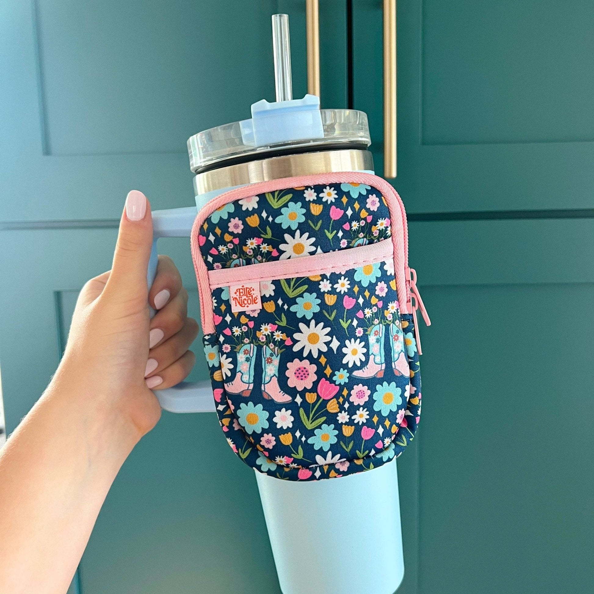 Water Bottle Backpack - Boots & Bouquets - Cowgirl - Creative Sara Boutique