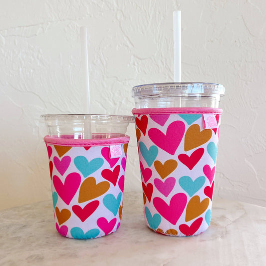 Coffee Cup Cover - Lover Hearts - Creative Sara Boutique