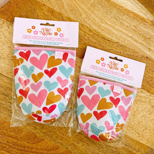 Coffee Cup Cover - Lover Hearts - Creative Sara Boutique