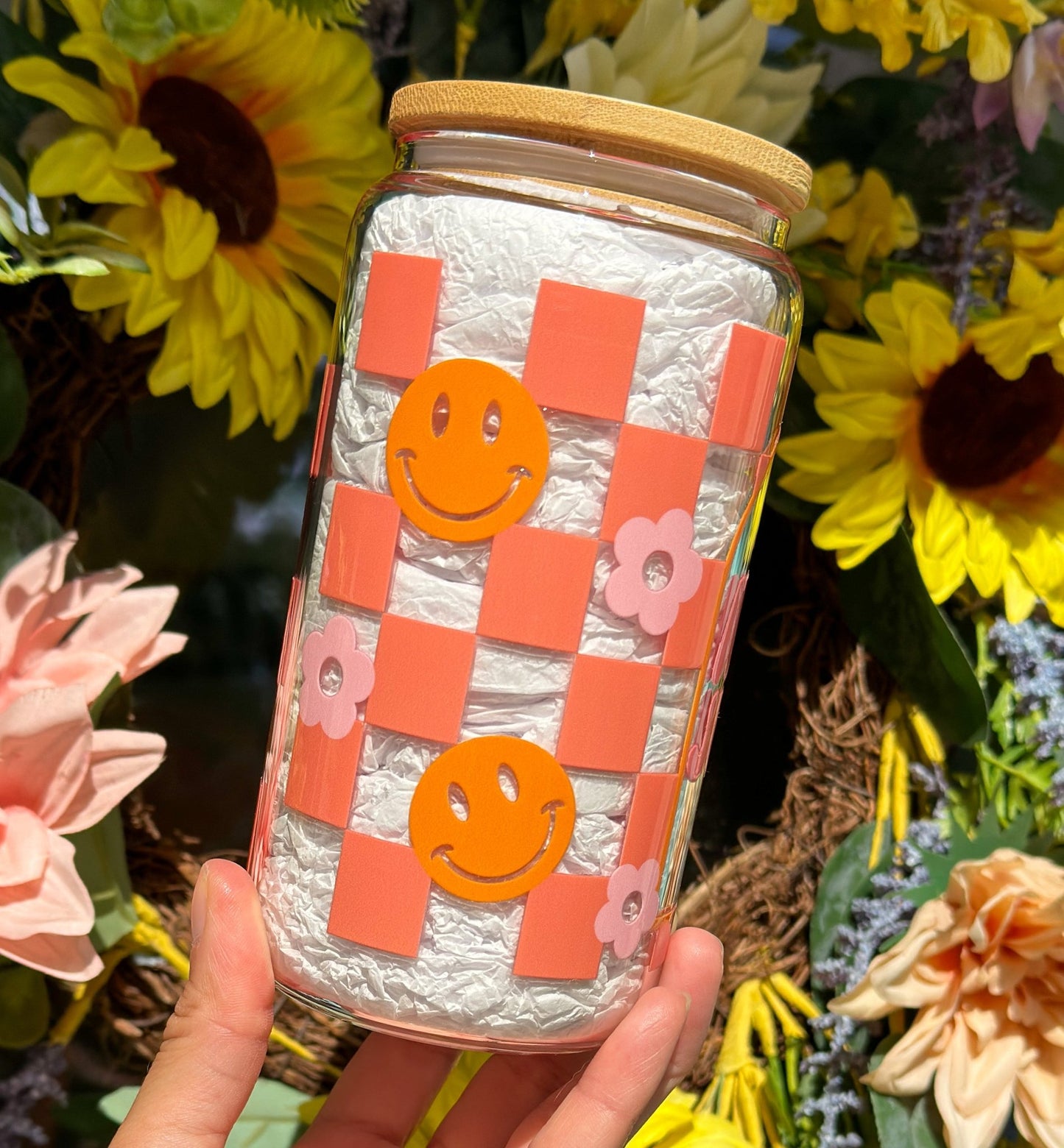 Mom Juice 16oz Glass Can Cup