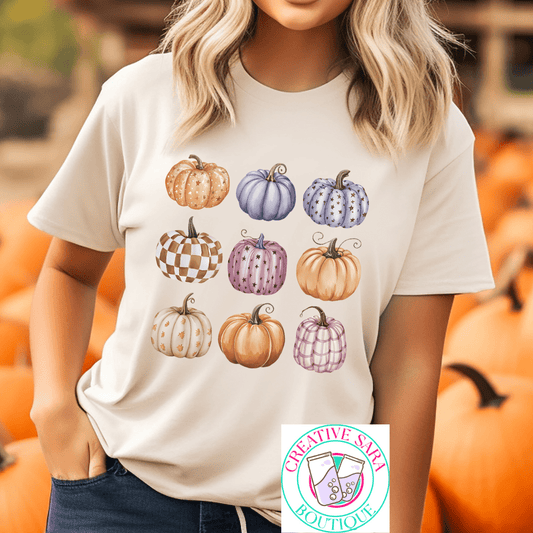 Fall Pumpkins T-Shirt - Creative Sara Boutique