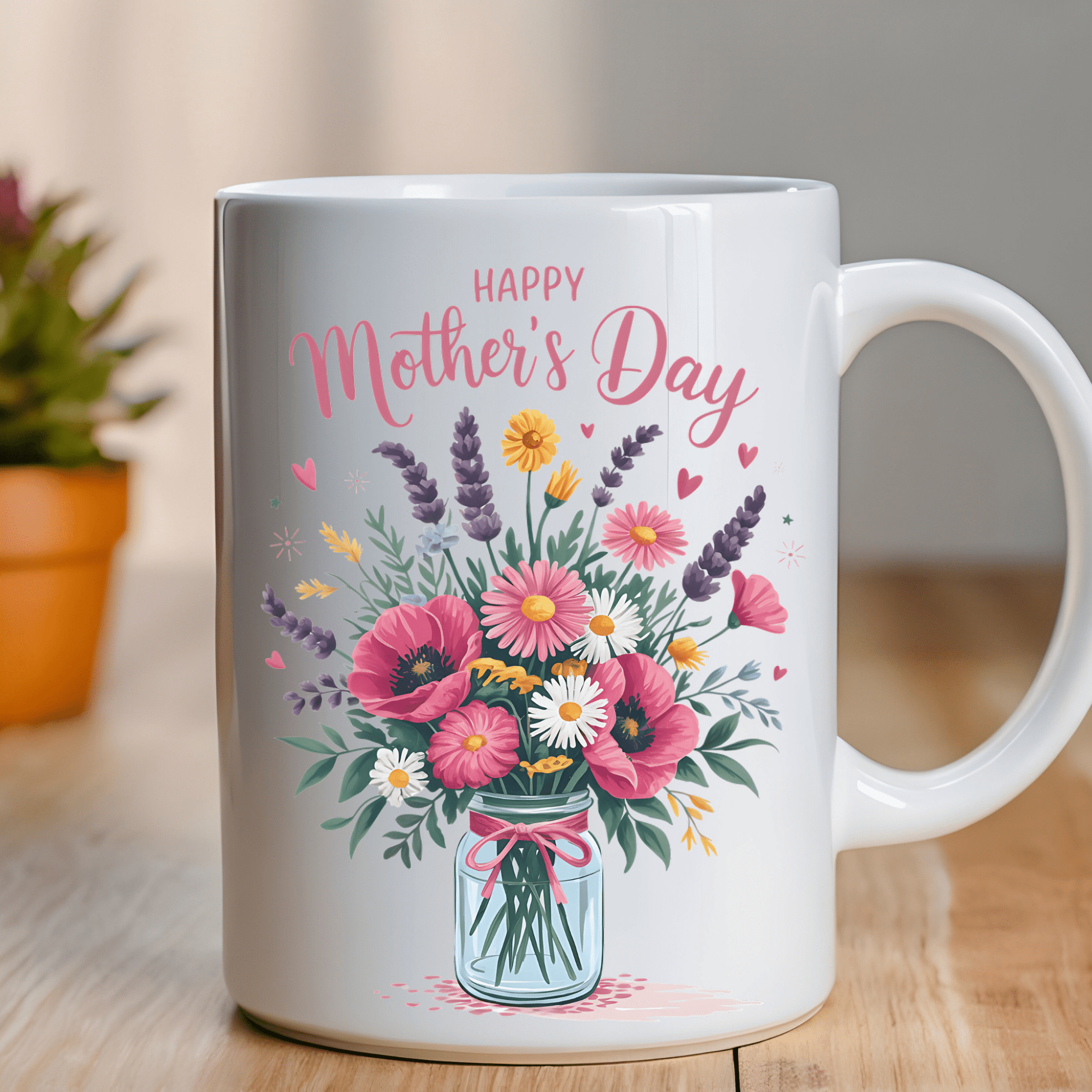 Happy Mother's Day Floral 15 oz Mug - Creative Sara Boutique