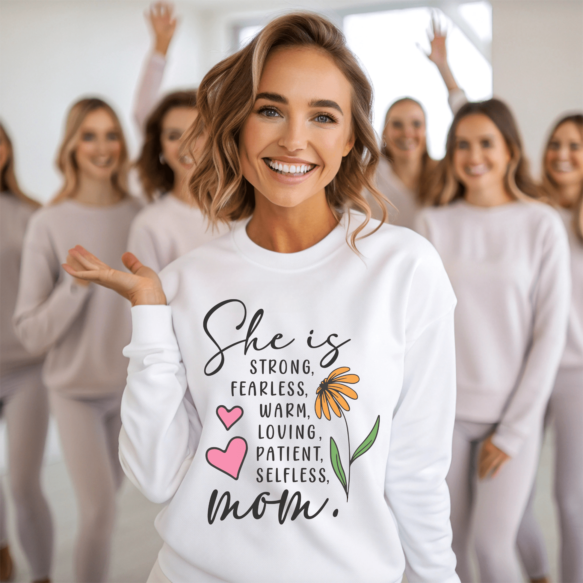 She Is Mom Crewneck - Creative Sara Boutique